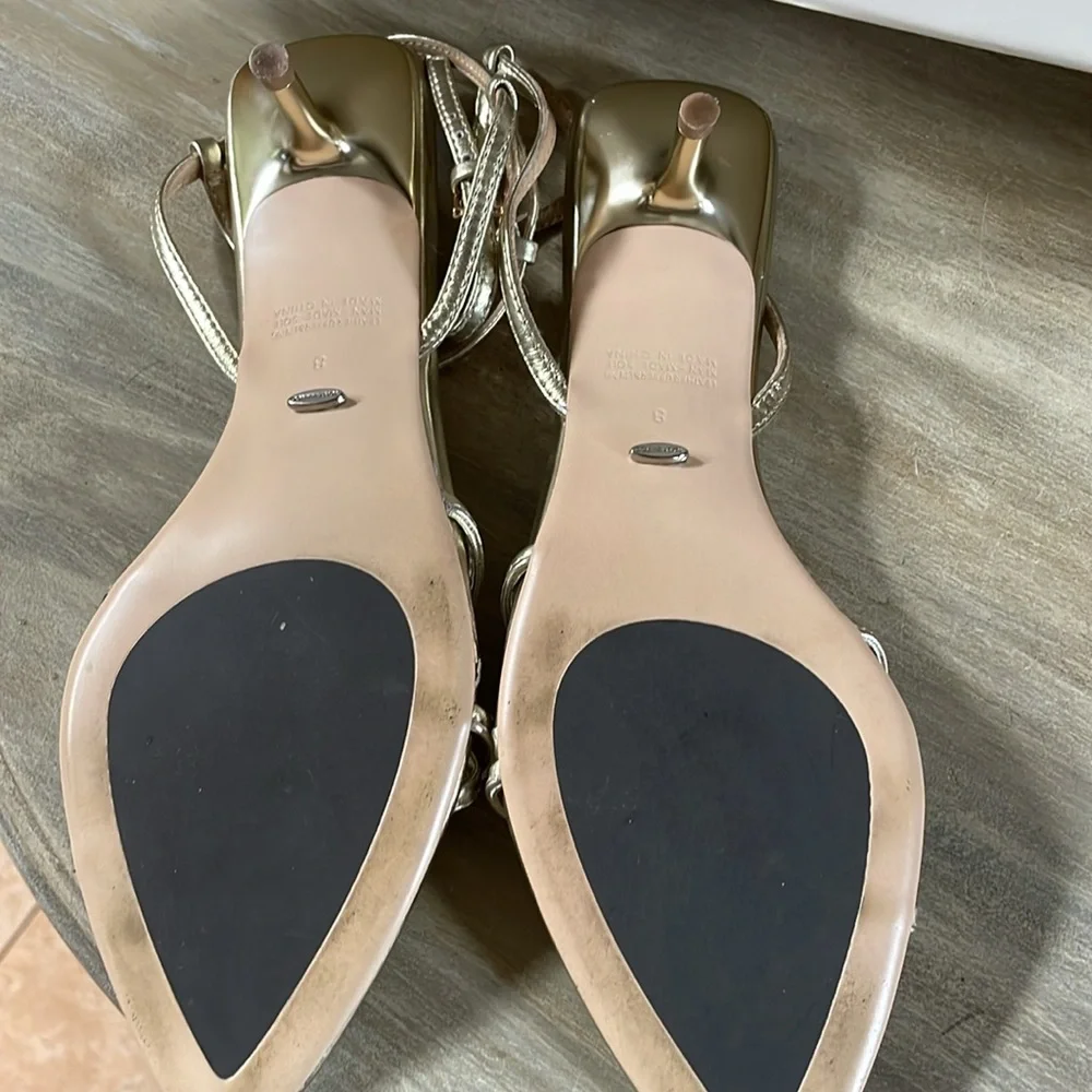 Tony Bianco Gold Strappy Sandals - Picture 4 of 9